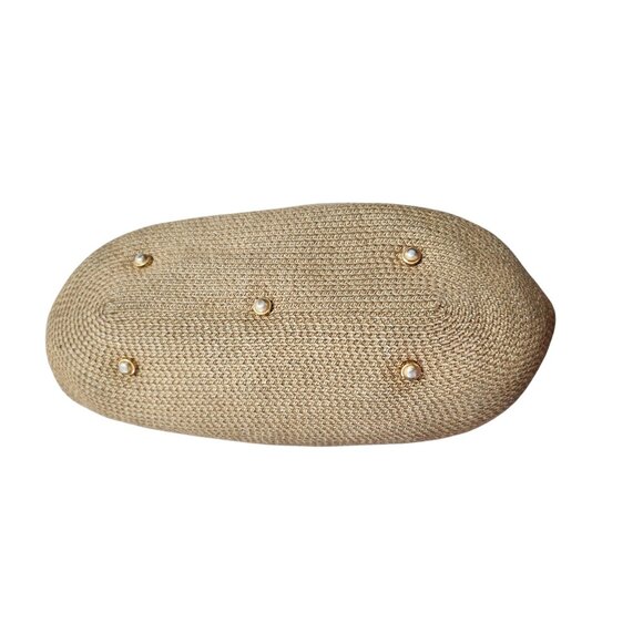 Eric Javits “Squishee” Tan Woven Tote Bag - Picture 7 of 14